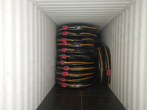 industrial oil hose loading